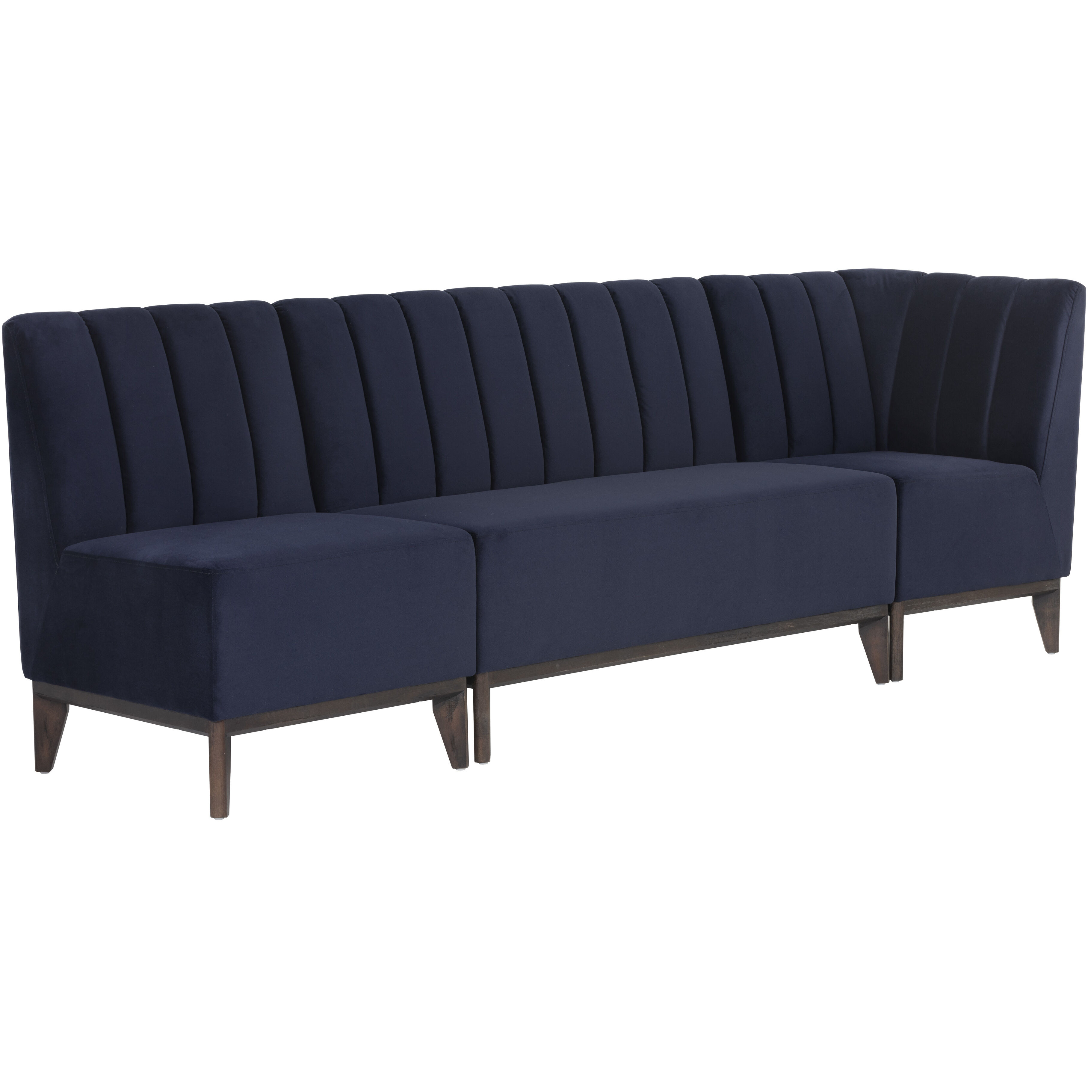 Kosovo Brown / Abbington Navy Banquette